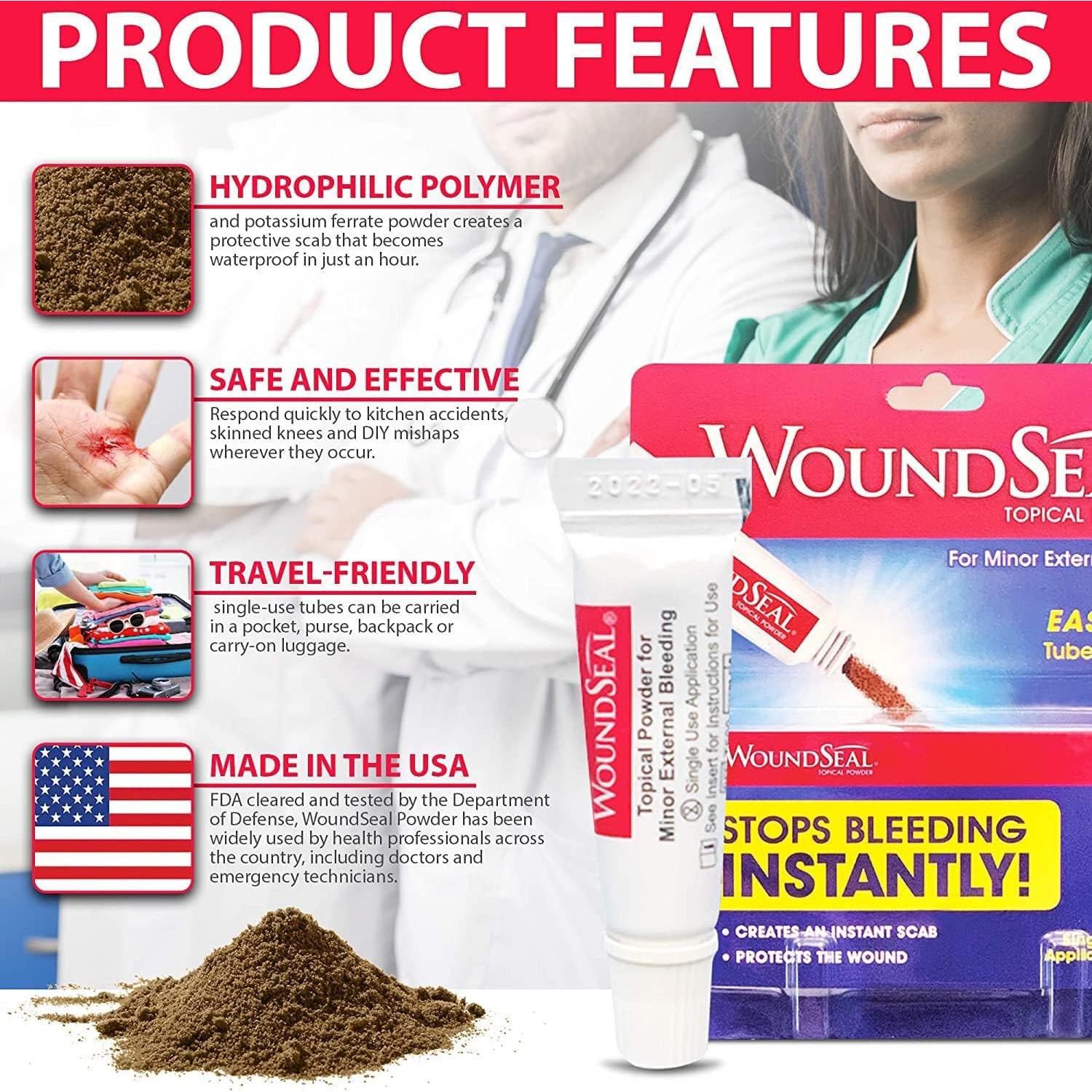 Polvo WoundSeal Biolife - Detiene Sangrado Instantáneo 3 Unidades