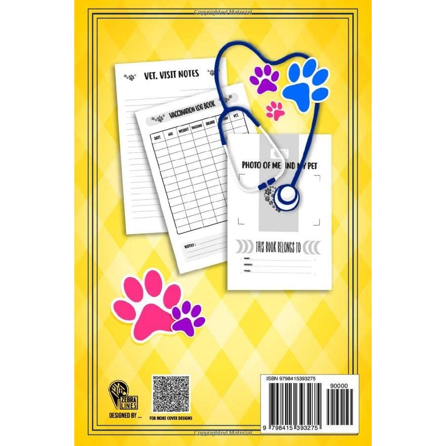 Dog Vaccination Record; Pet Passport And Medical Record Book: dog vaccination record log book Puppies Vaccine Log Book, Dog Health Notebook, Dog ... Reminder Book, 120 Pages 6"x9" INCHES