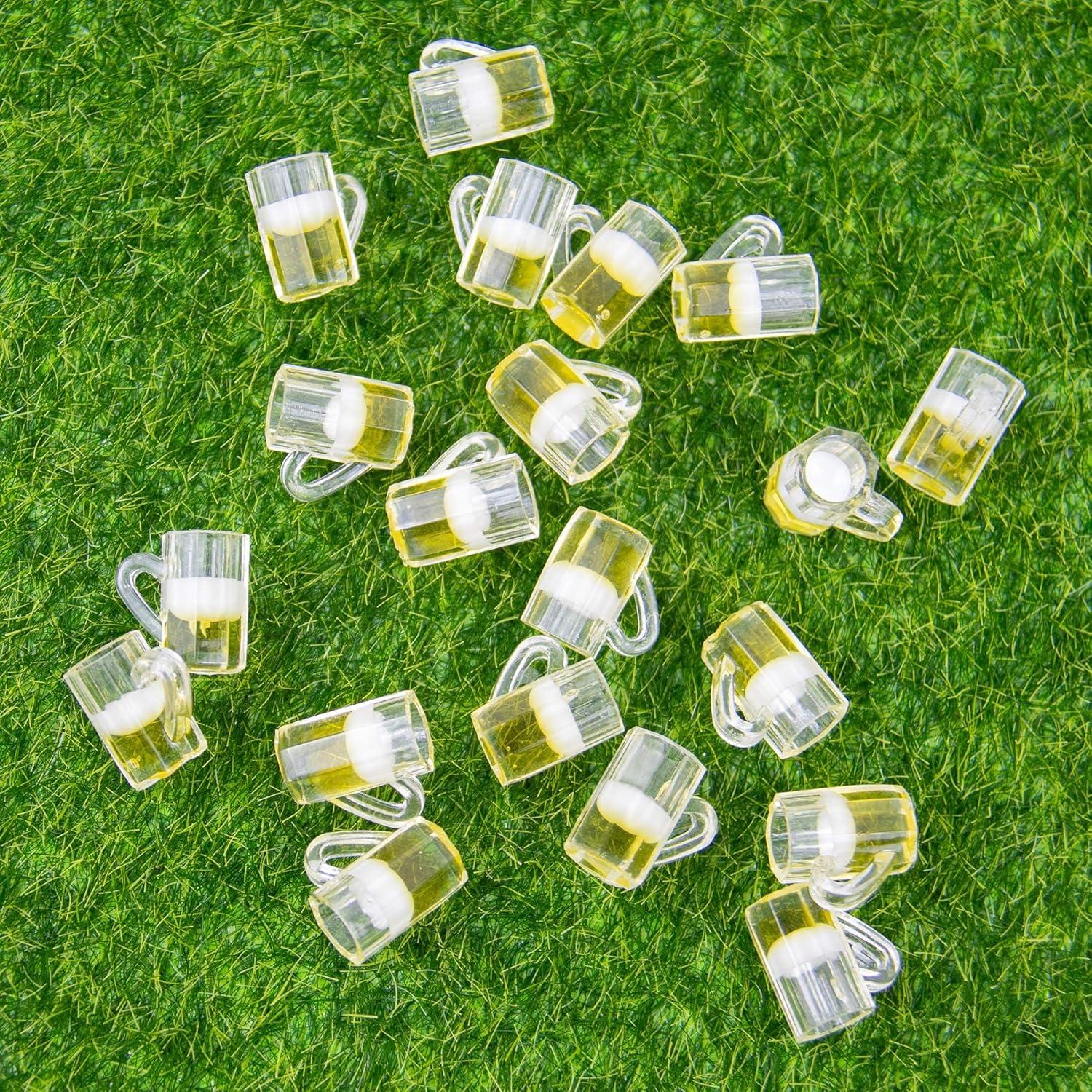 Tazas de Cerveza Miniatura AUEAR 20 Pzs 10x5 cm Resina