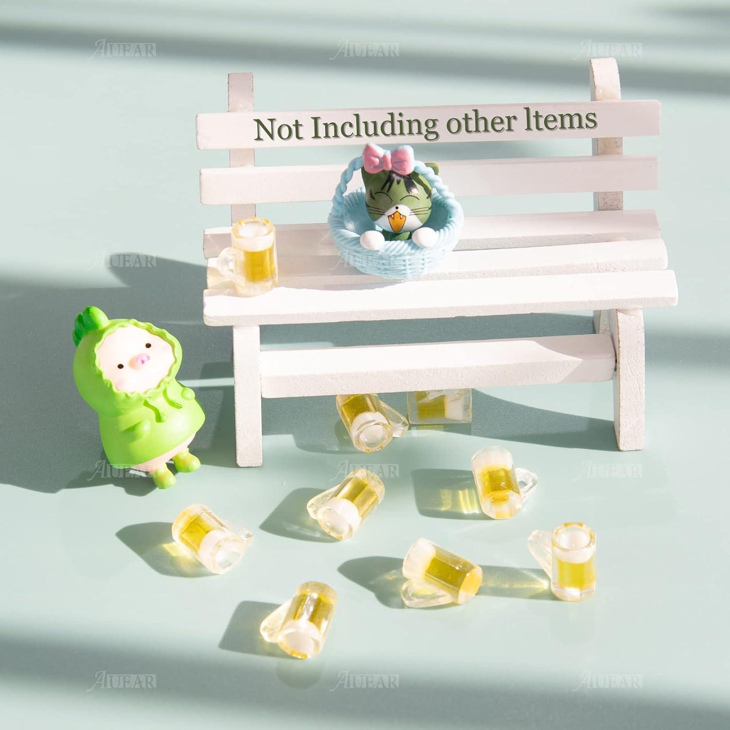 Tazas de Cerveza Miniatura AUEAR 20 Pzs 10x5 cm Resina