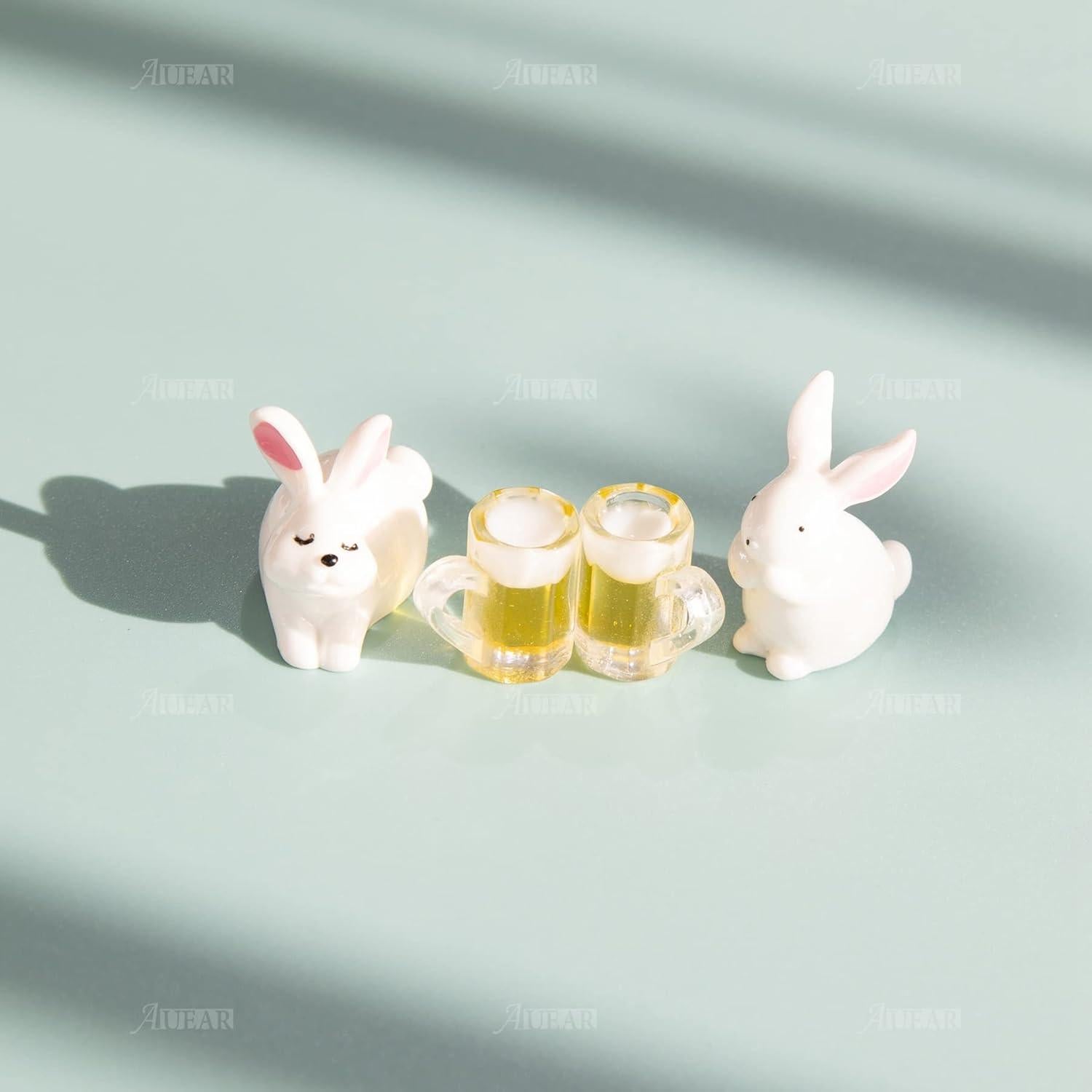 Tazas de Cerveza Miniatura AUEAR 20 Pzs 10x5 cm Resina