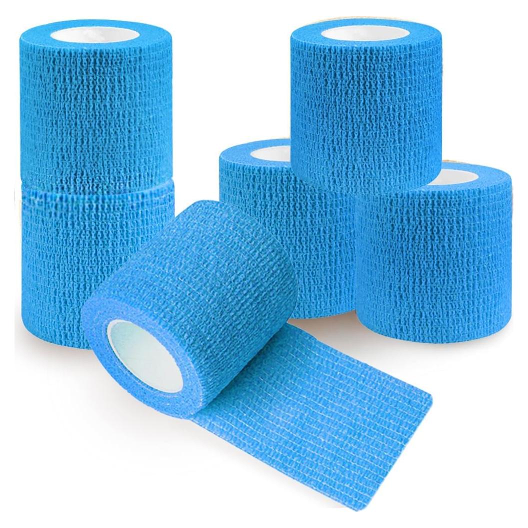 Venda Autoadhesiva QUMY 6 Rollos 5,08 cm x 4,57 m para Mascotas