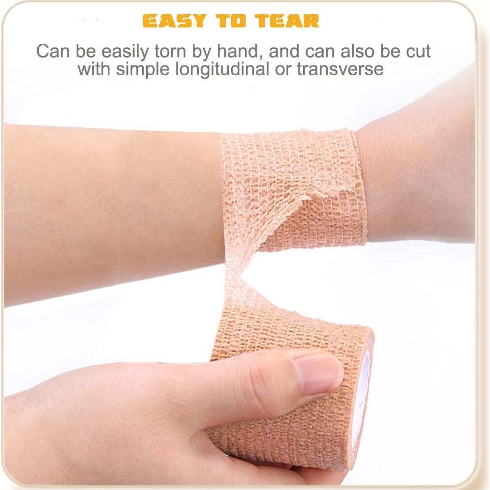 Venda Autoadhesiva QUMY 6 Rollos 5,08 cm x 4,57 m para Mascotas