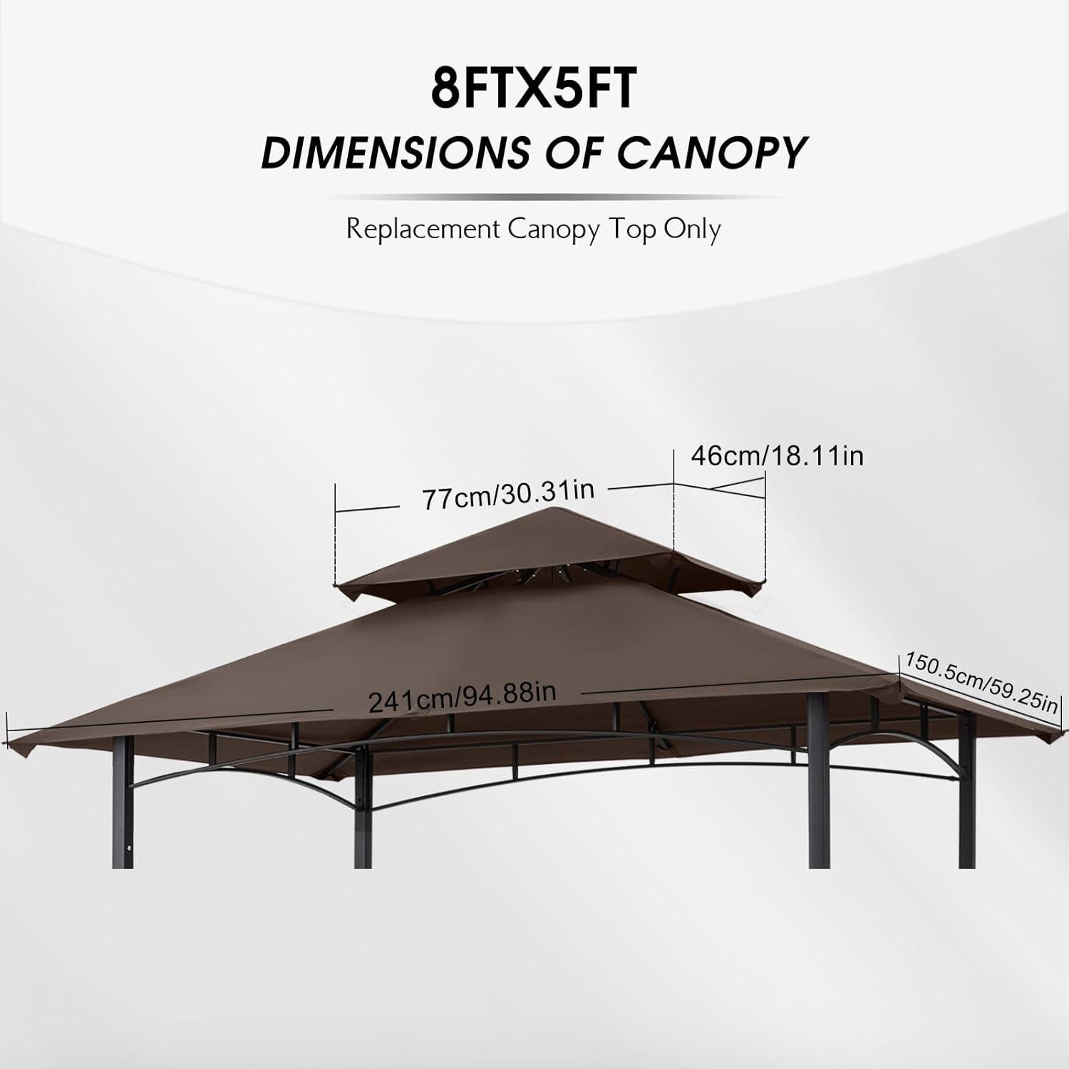 Techo de Reemplazo MASTERCANOPY para Gazebo L-GG001PST-F