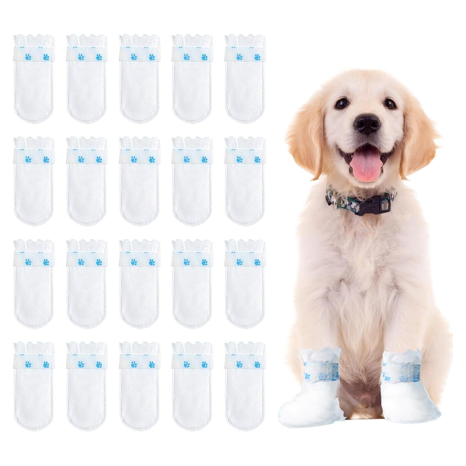 Botas desechables para perros Suxgumoe 20 piezas Grande