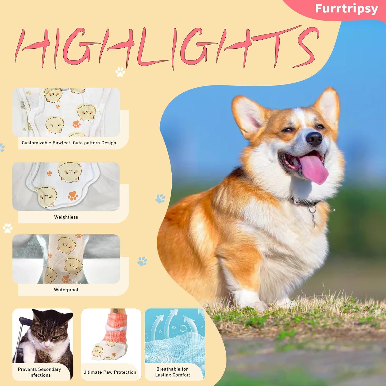 Botas Desechables para Perros Furrtripsy M 32 Piezas