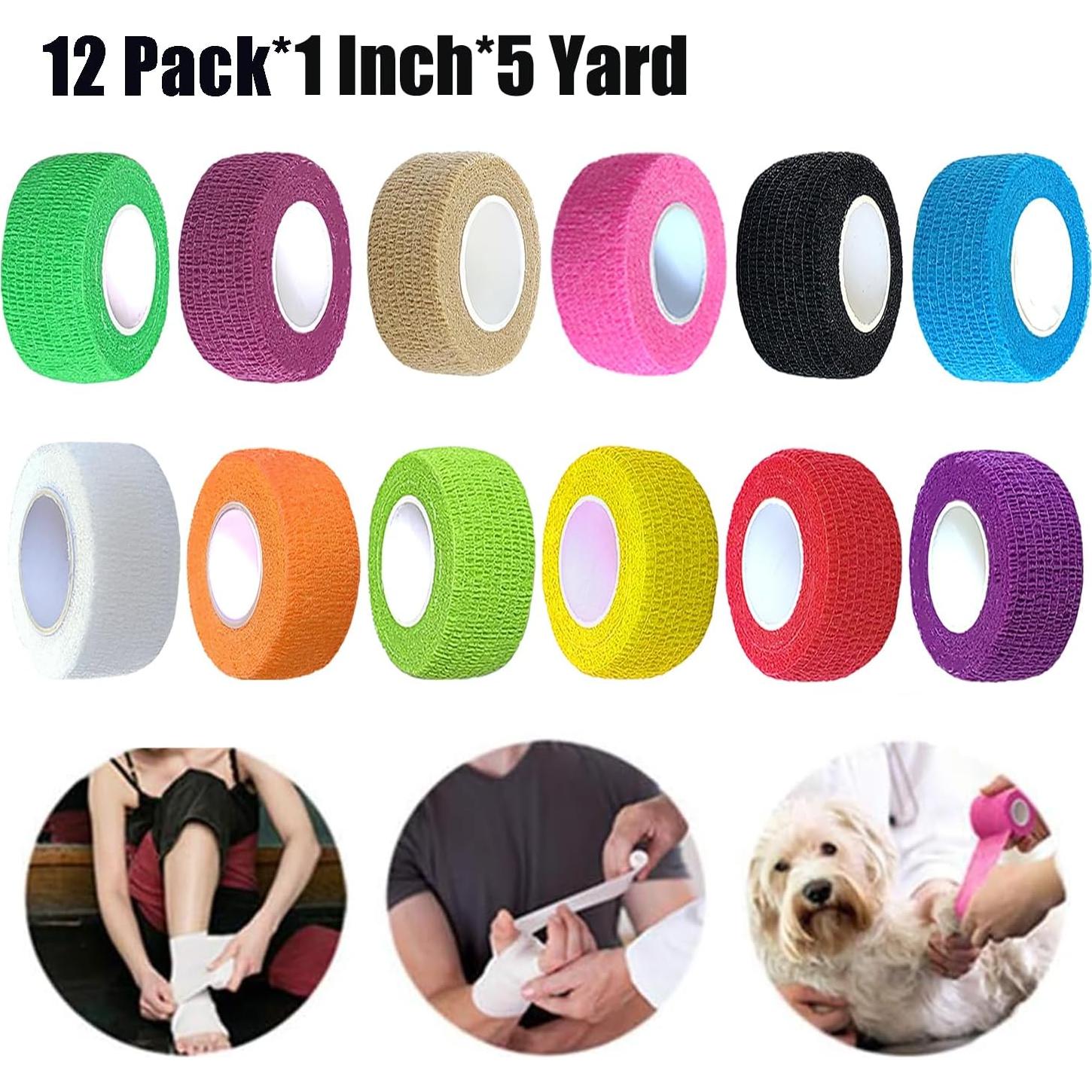 Paquete de 12 vendajes autoadhesivos Erewa 2,5 cm x 4,5 m