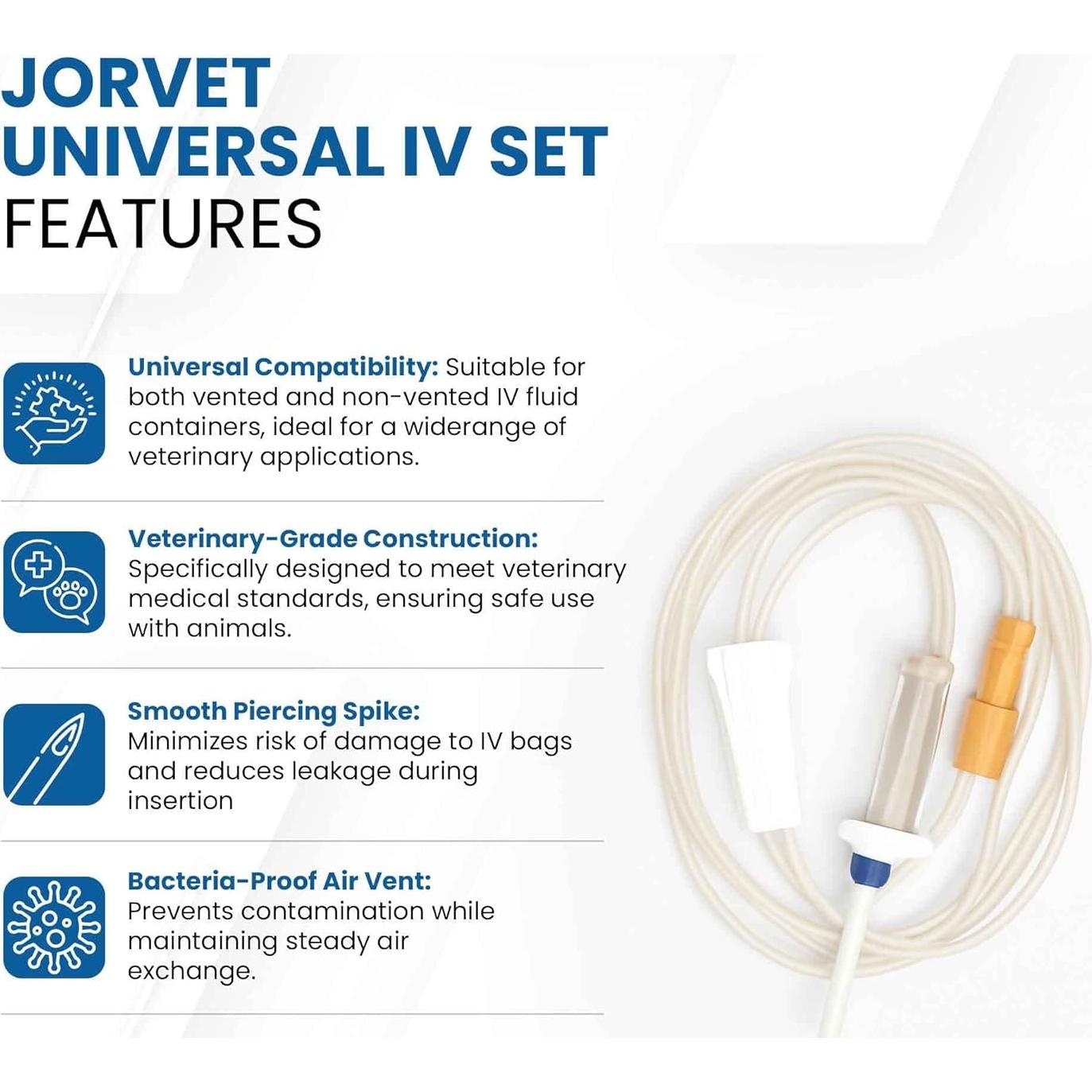 Juego IV Veterinario JorVet 182.88 cm con Conector Luer