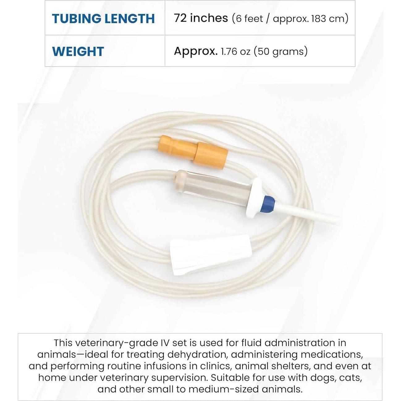 Juego IV Veterinario JorVet 182.88 cm con Conector Luer