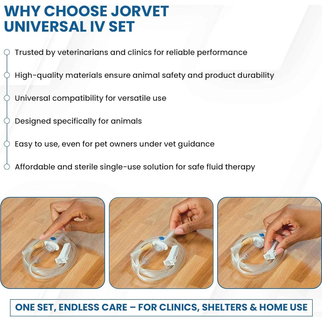 Juego IV Veterinario JorVet 182.88 cm con Conector Luer