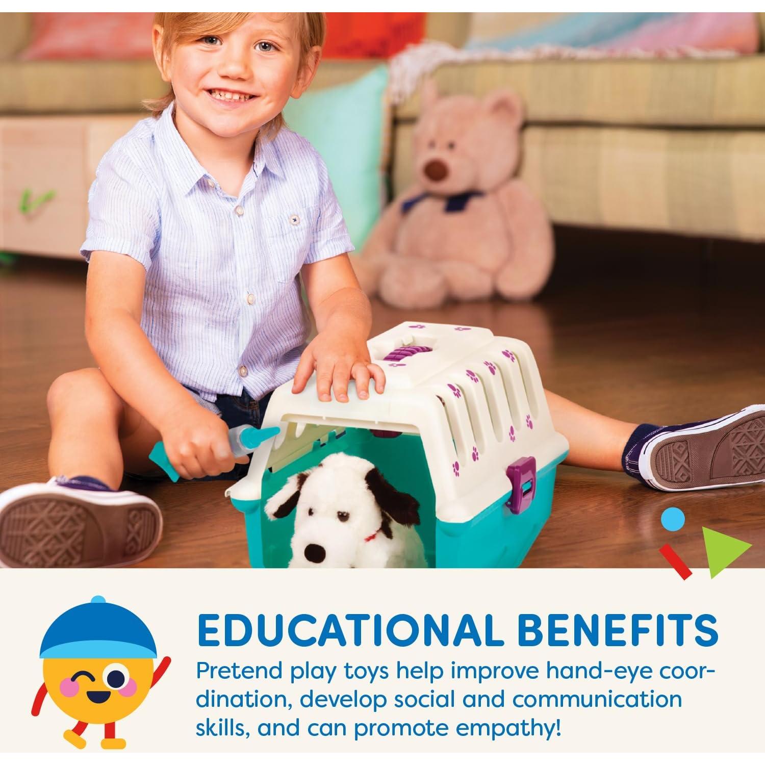 Juego de Veterinario Battat con Cachorro Dálmata - 15 Piezas