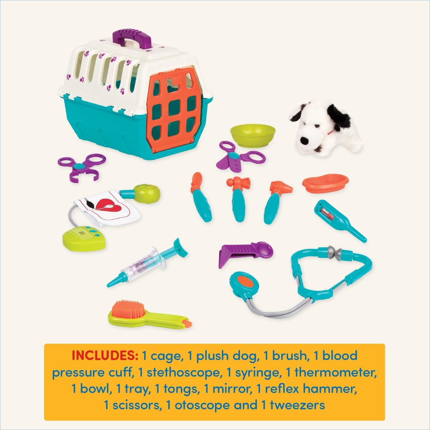 Juego de Veterinario Battat con Cachorro Dálmata - 15 Piezas