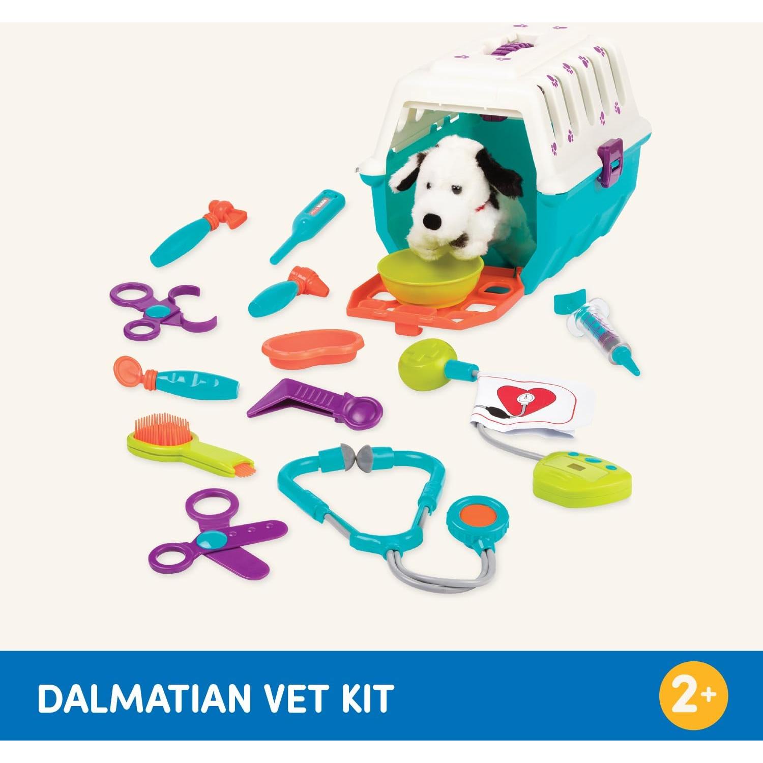 Juego de Veterinario Battat con Cachorro Dálmata - 15 Piezas