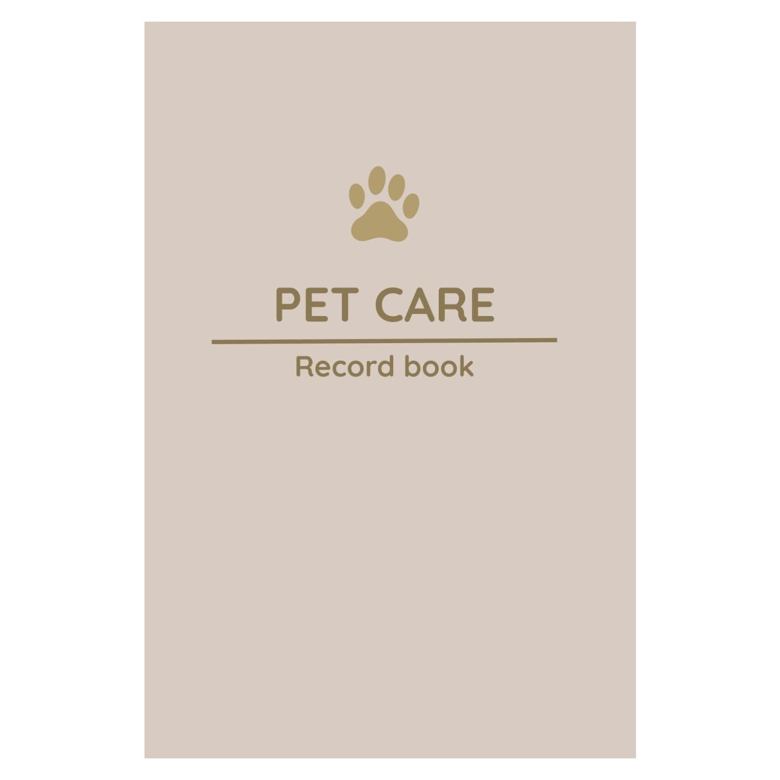 Libro de Registro de Salud para Mascotas - Cuidado Veterinario