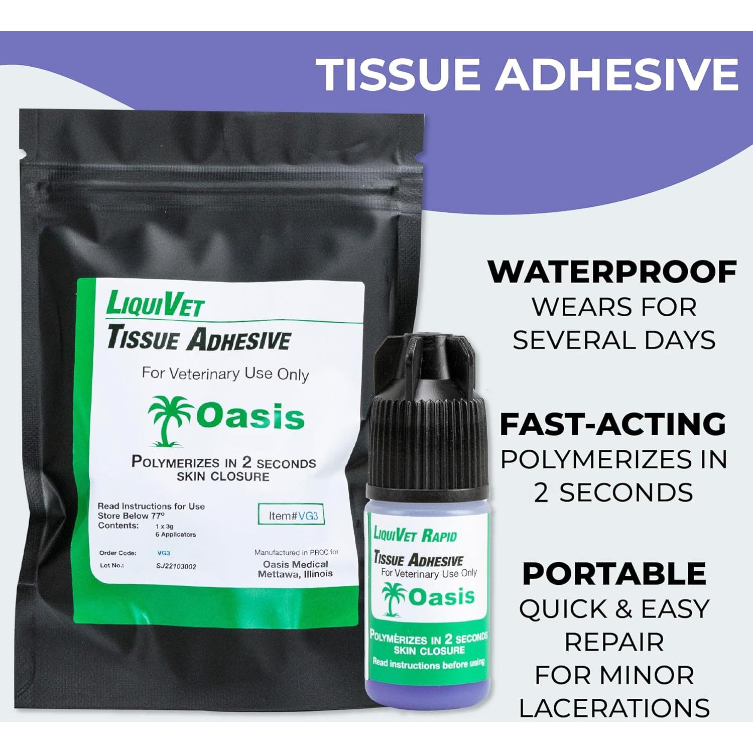 Adhesivo Tisular Liquivet Rápido 3mL para Veterinaria