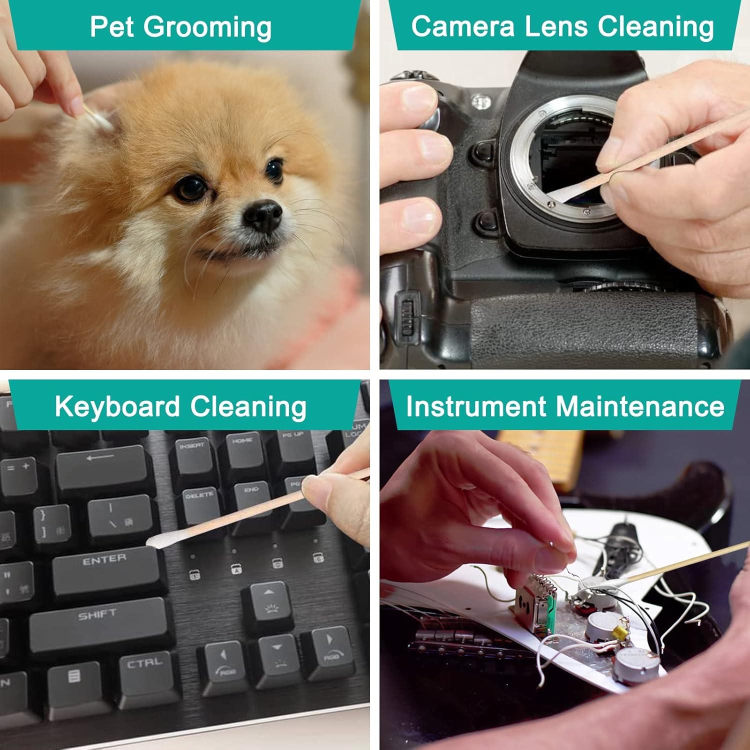 Bastoncillos de Algodón EYXFORMULA 500 Pcs 15,24 cm