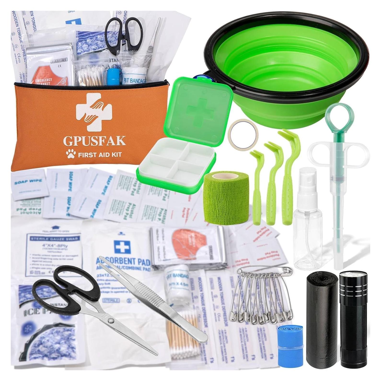 Kit de Primeros Auxilios para Mascotas GPUSFAK 24x15cm