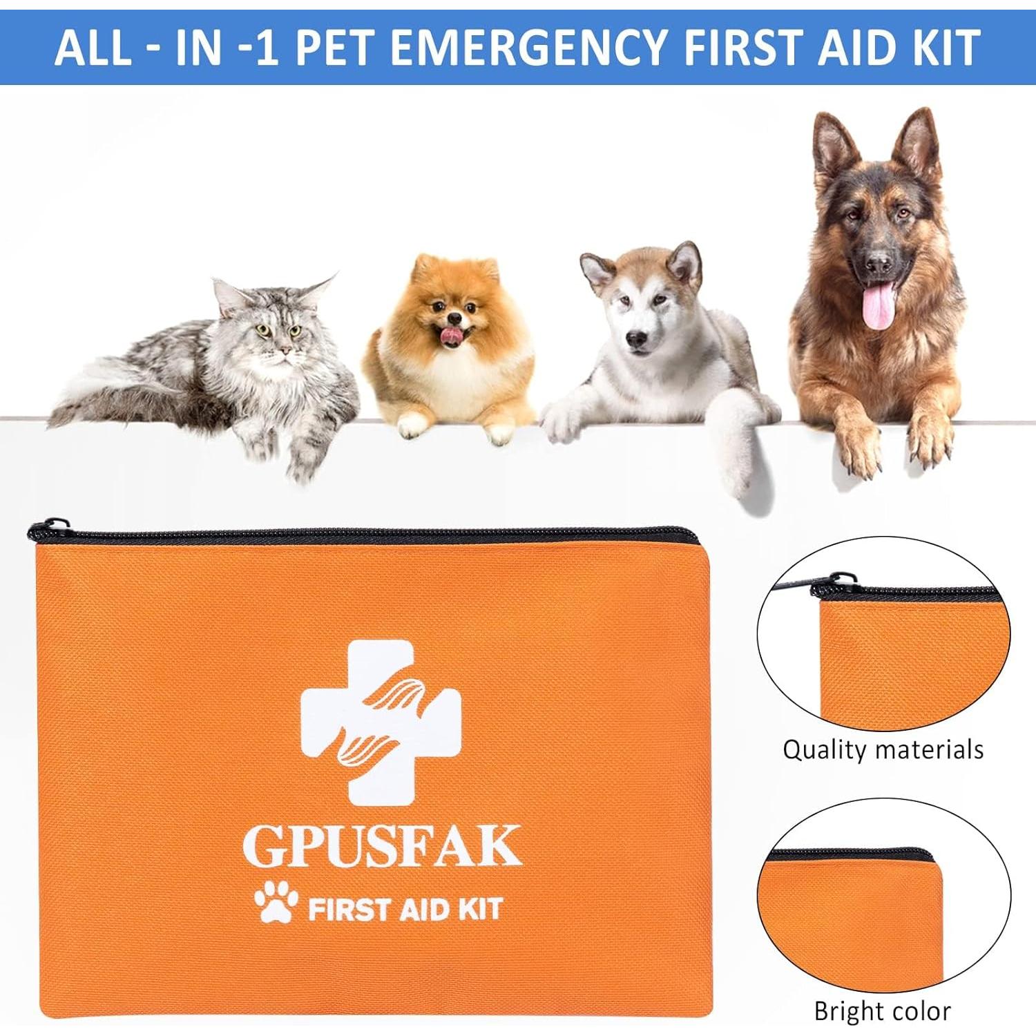 Kit de Primeros Auxilios para Mascotas GPUSFAK 24x15cm