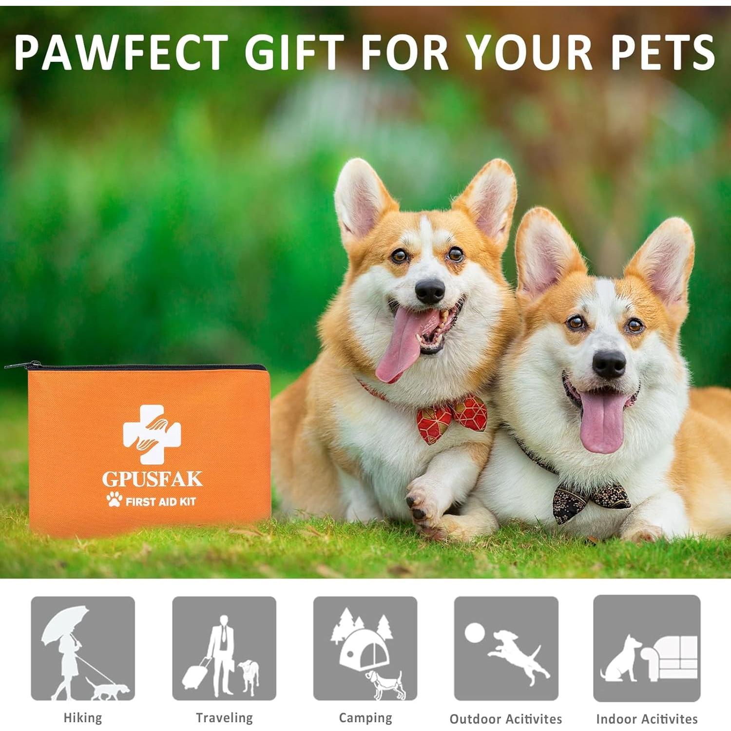 Kit de Primeros Auxilios para Mascotas GPUSFAK 24x15cm