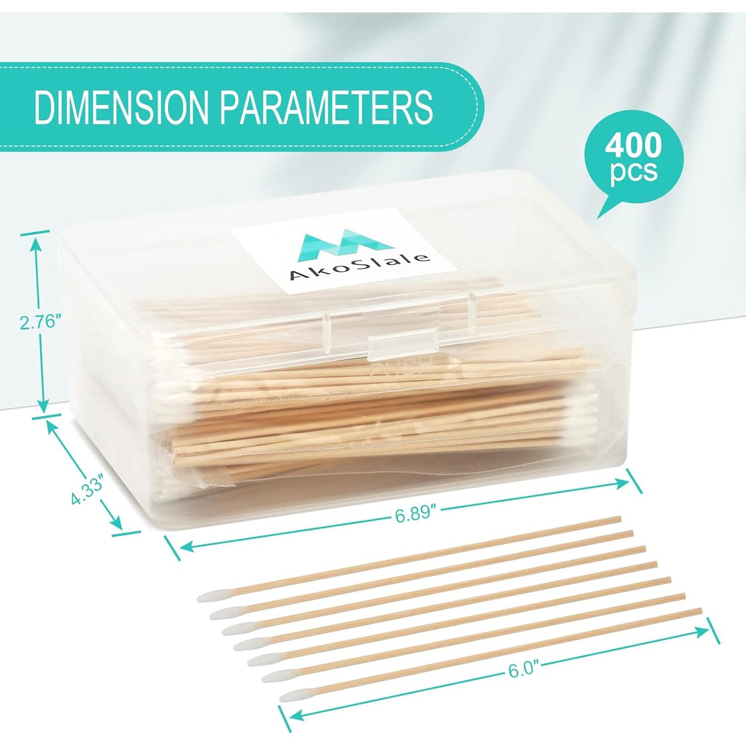 Hisopos de limpieza para perros AklSlale 400 unidades 15 cm