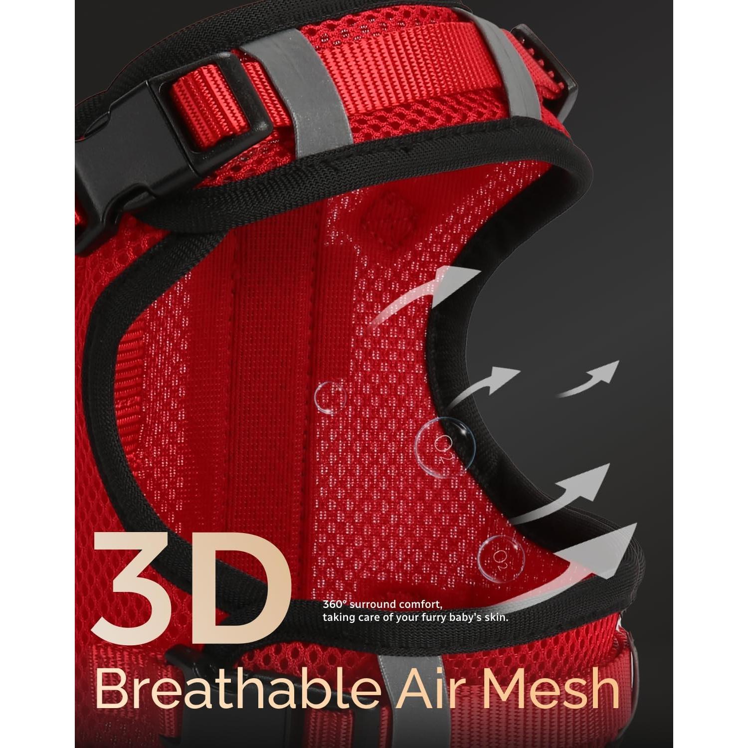 Chaleco para Perros de Servicio FAYOGOO Rojo Talla S