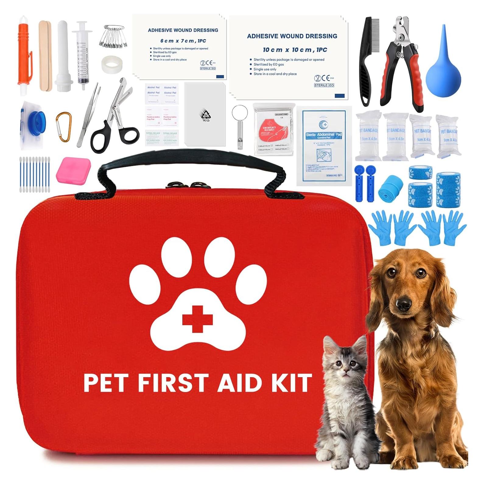 Kit de Primeros Auxilios para Mascotas CinKeer 26x24cm