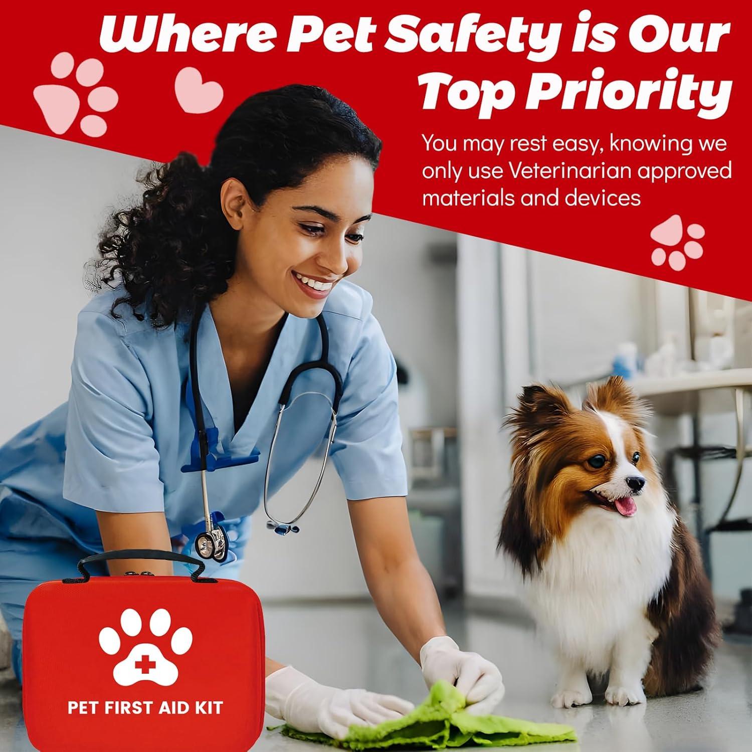 Kit de Primeros Auxilios para Mascotas CinKeer 26x24cm