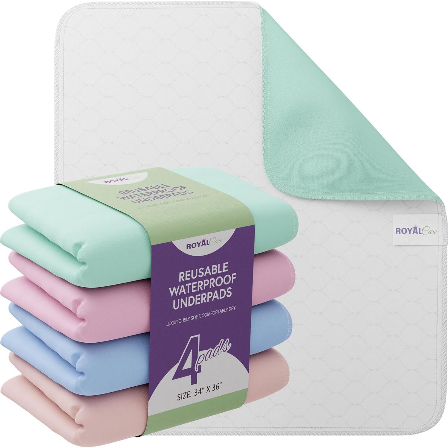 Protectores de cama Royal Care 34x36 cm Paquete de 4