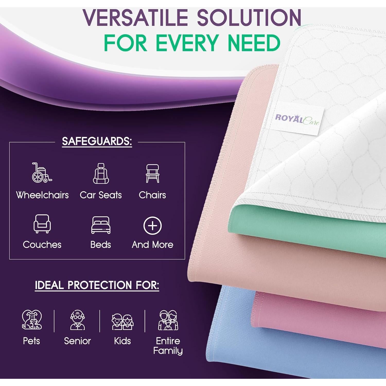 Protectores de cama Royal Care 34x36 cm Paquete de 4