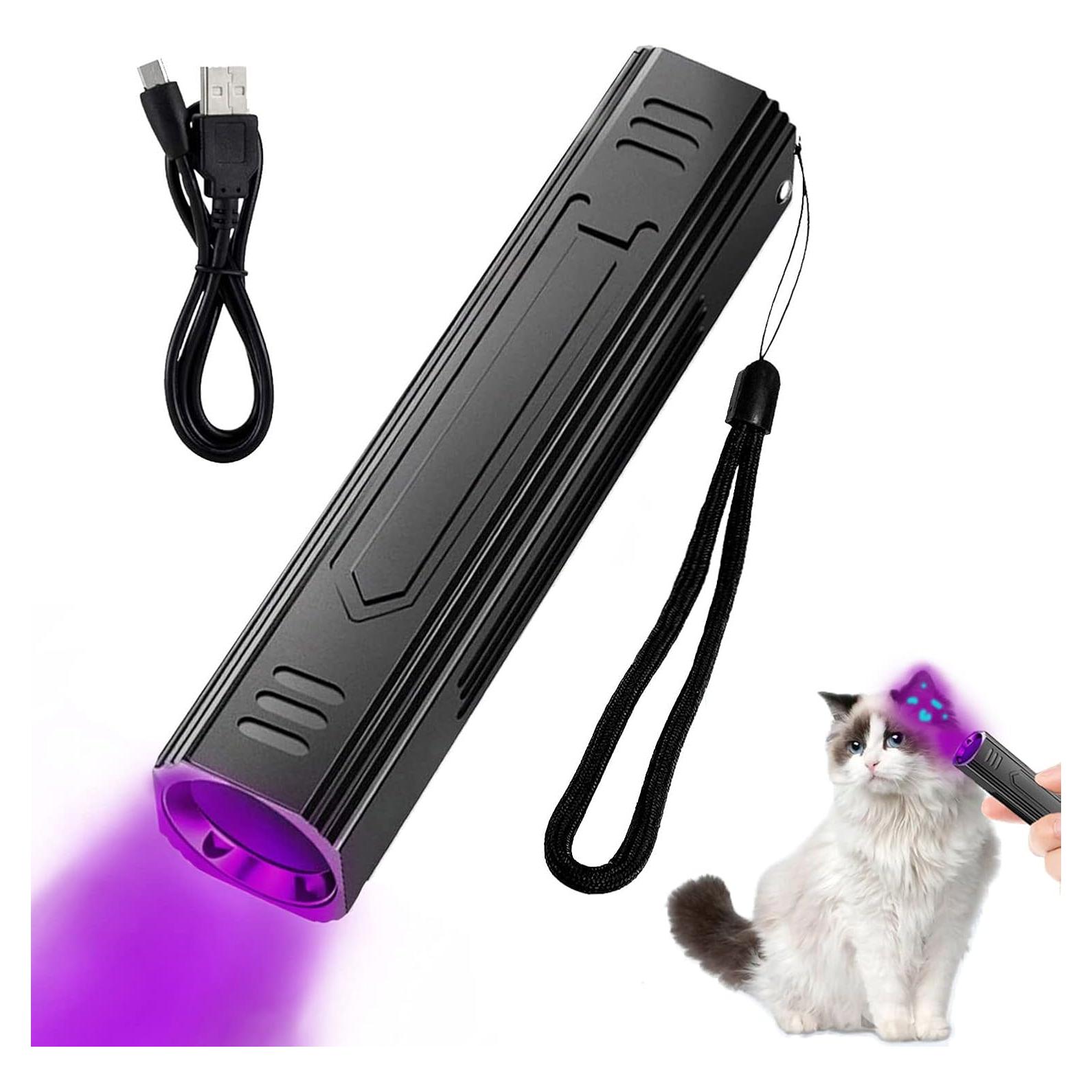 Linterna UV Denlydom 365nm para detección de hongos en gatos