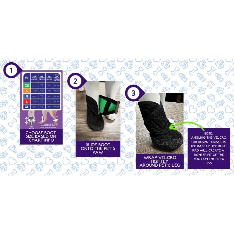 Botín de recuperación Calm Paws Mediano para mascotas