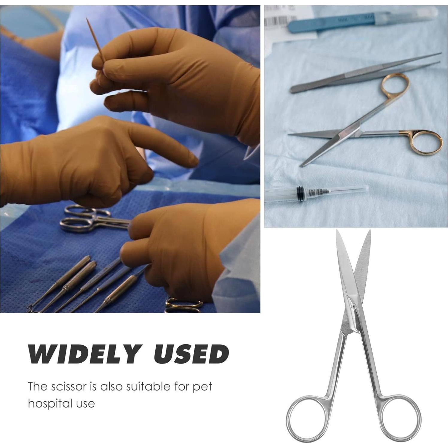 Tijeras Quirúrgicas de Acero Inoxidable UEETEK 14 cm