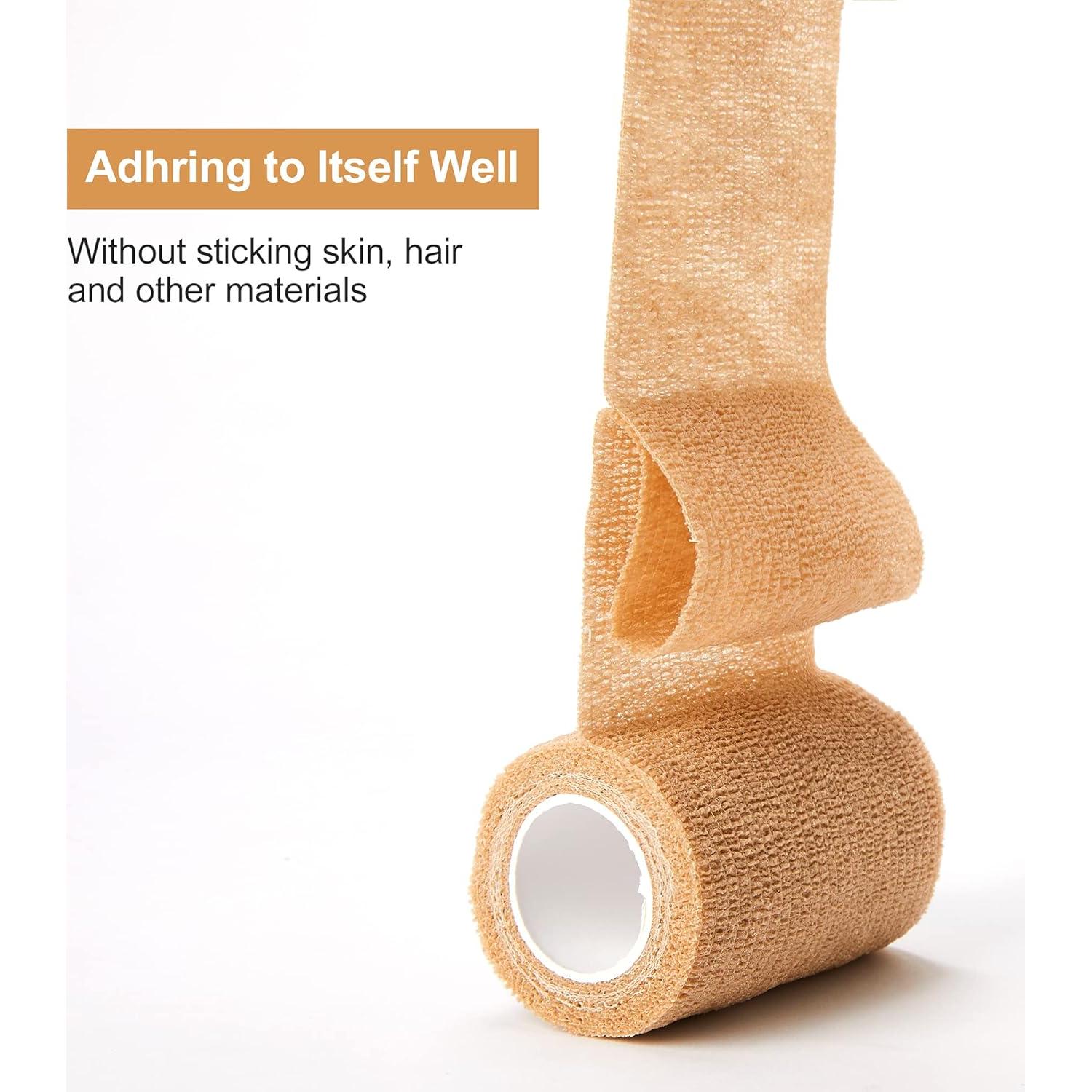 Cinta Cohesiva Autoadherente Superbe 12 Rollos 5cm x 4.5m