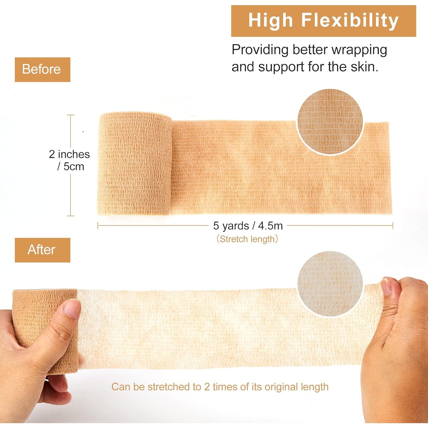 Cinta Cohesiva Autoadherente Superbe 12 Rollos 5cm x 4.5m