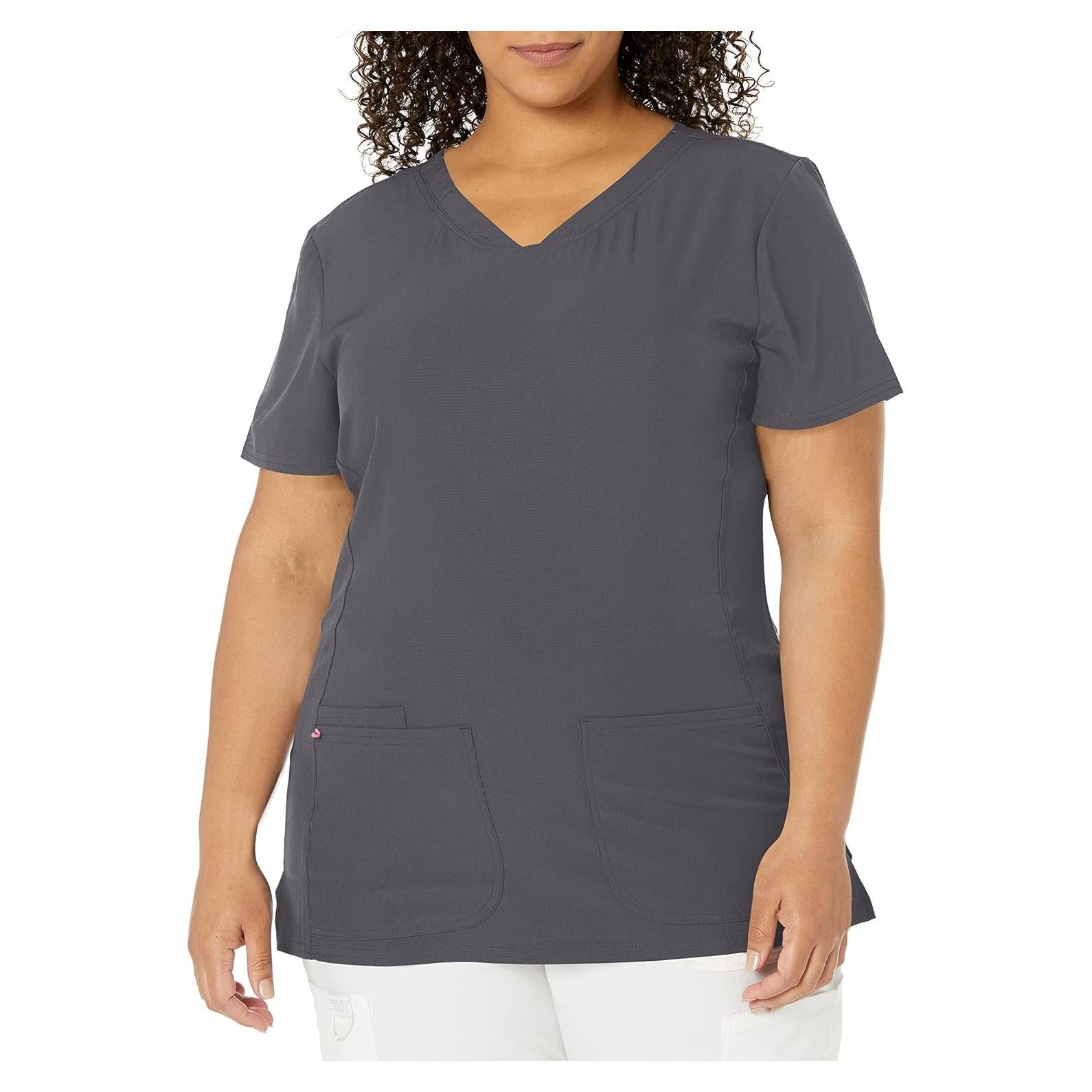 Top Médico para Mujeres HeartSoul Cuello en V X-Large Pewter