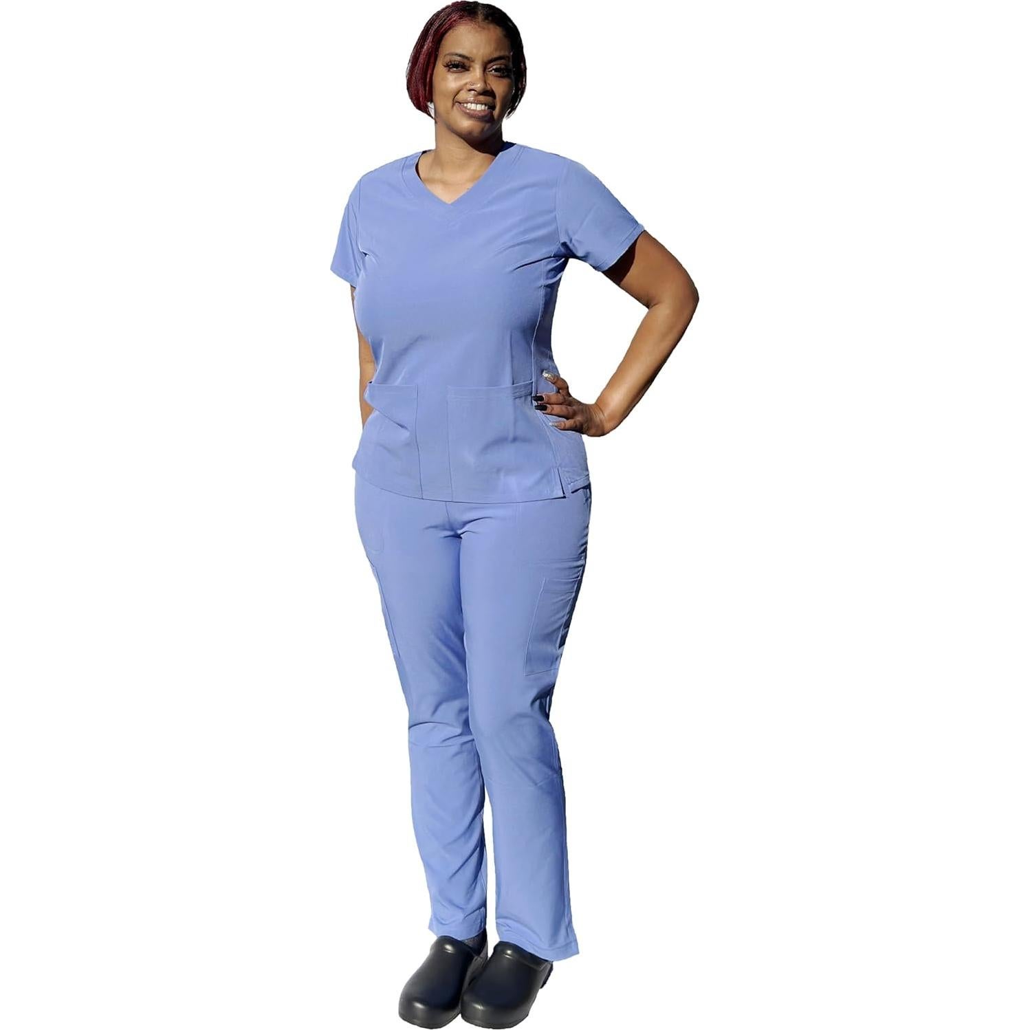 Conjunto de Scrubs YOGAFLEX Mujeres Petite 2 Bolsillos