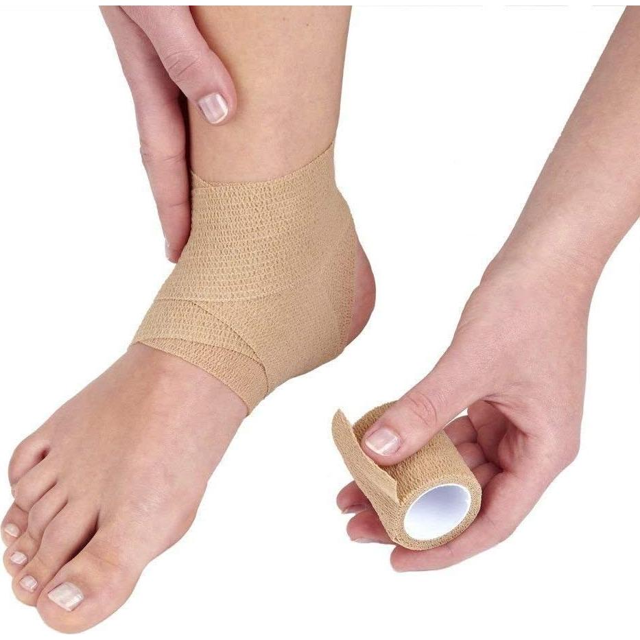 Cinta Vendaje Elástico Autoadhesiva B&S FEEL 5 cm x 4.5 m 12 Pzas