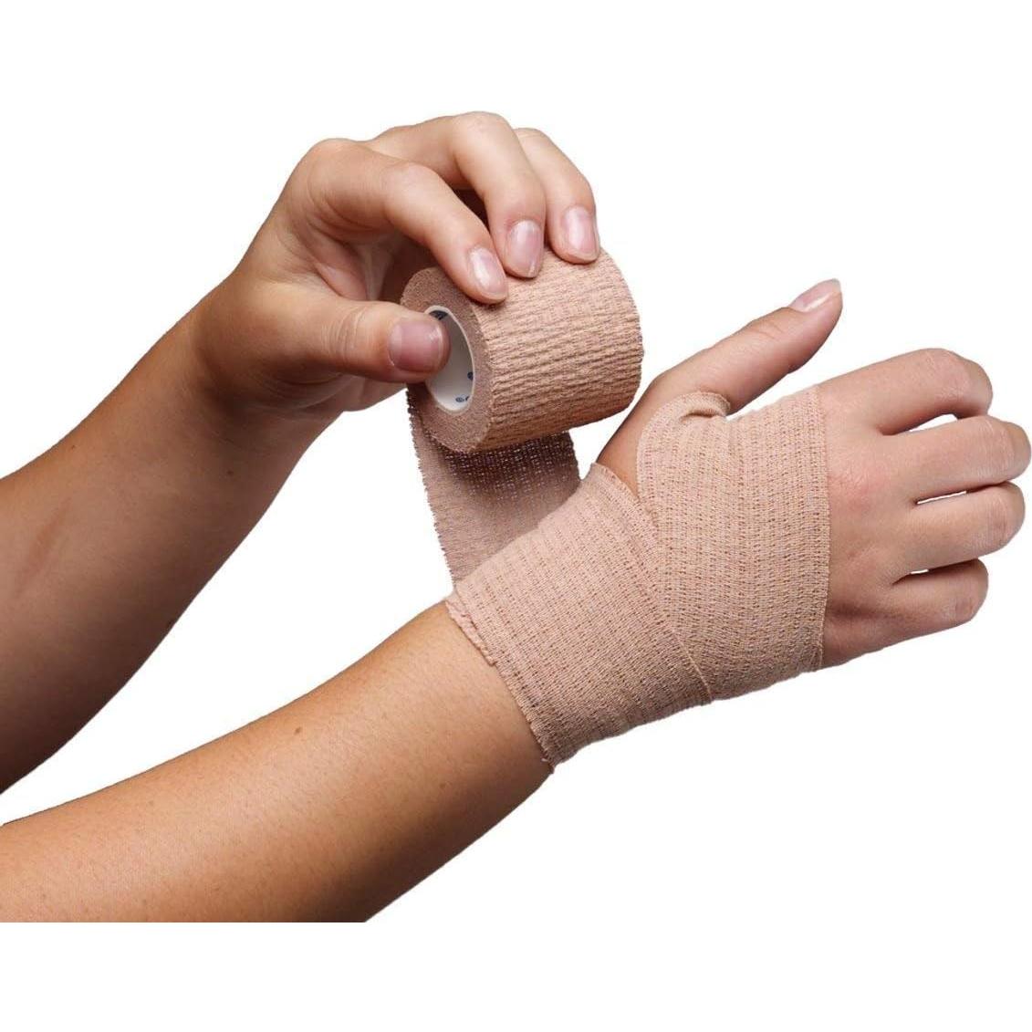 Cinta Vendaje Elástico Autoadhesiva B&S FEEL 5 cm x 4.5 m 12 Pzas