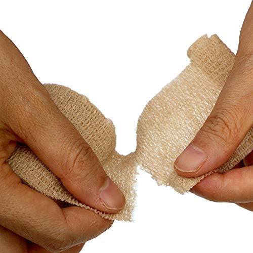 Cinta Vendaje Elástico Autoadhesiva B&S FEEL 5 cm x 4.5 m 12 Pzas