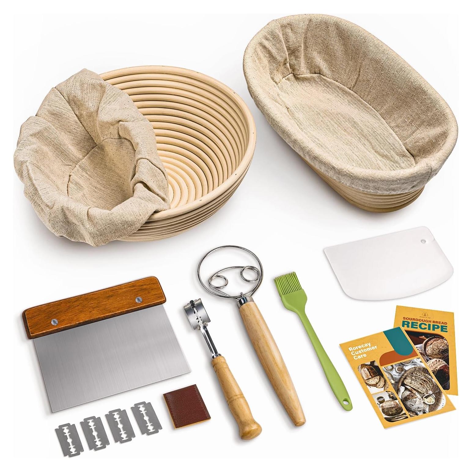 Conjunto Cestas de Prueba de Pan RORECAY 22,86 cm y 25,4 cm