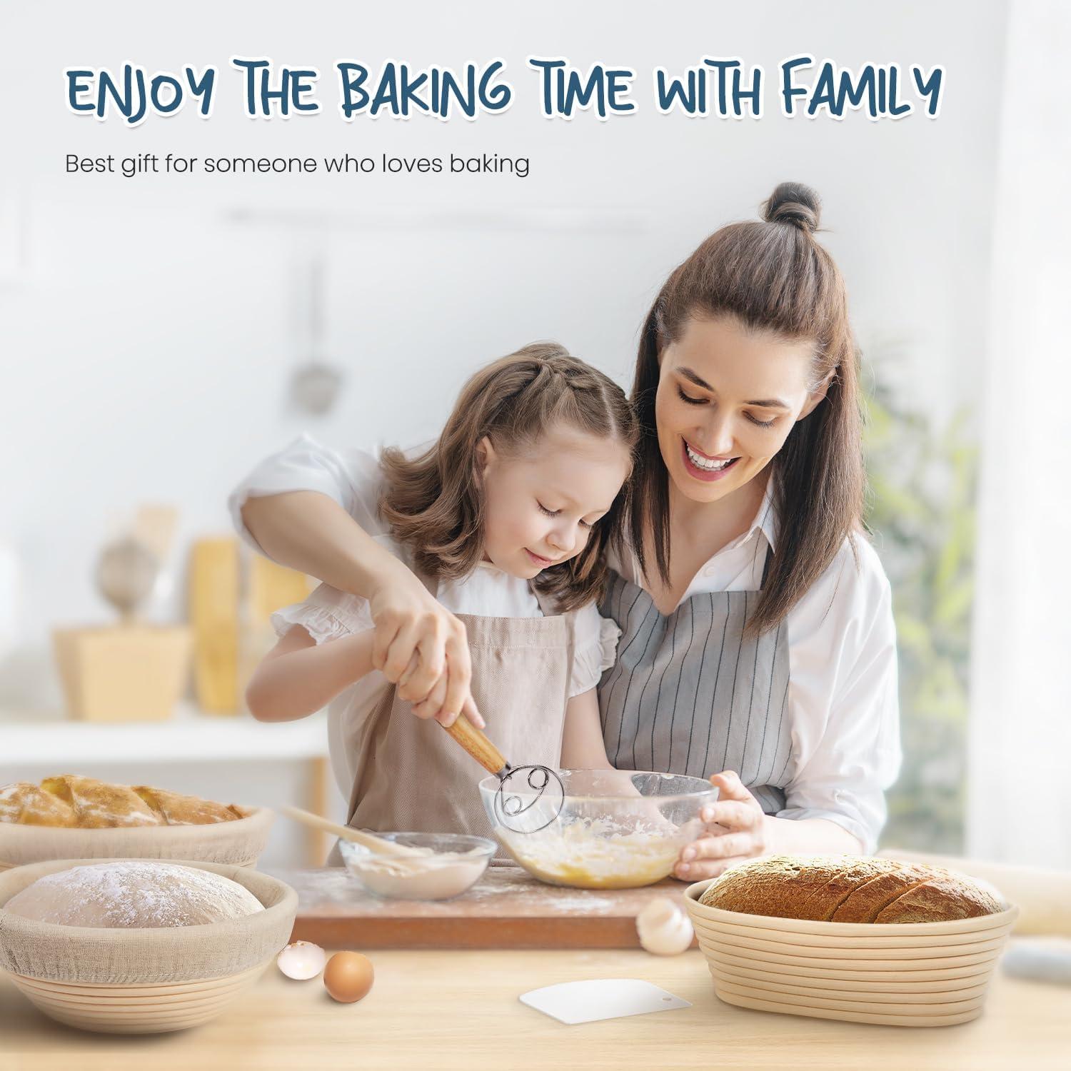 Conjunto Cestas de Prueba de Pan RORECAY 22,86 cm y 25,4 cm