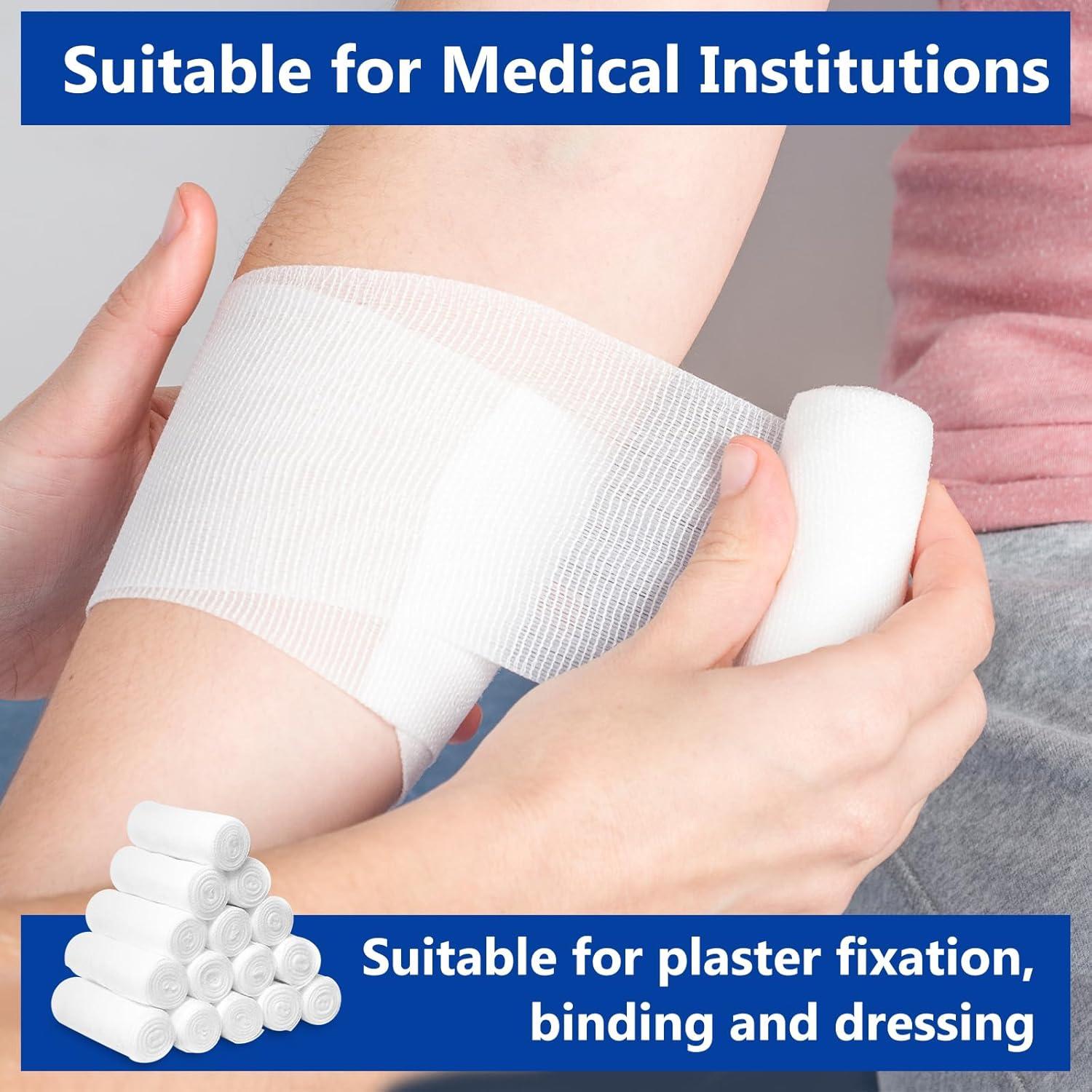 Paquete 24 Rollos de Gasa Premium YesBes 10,16 cm x 3,74 m