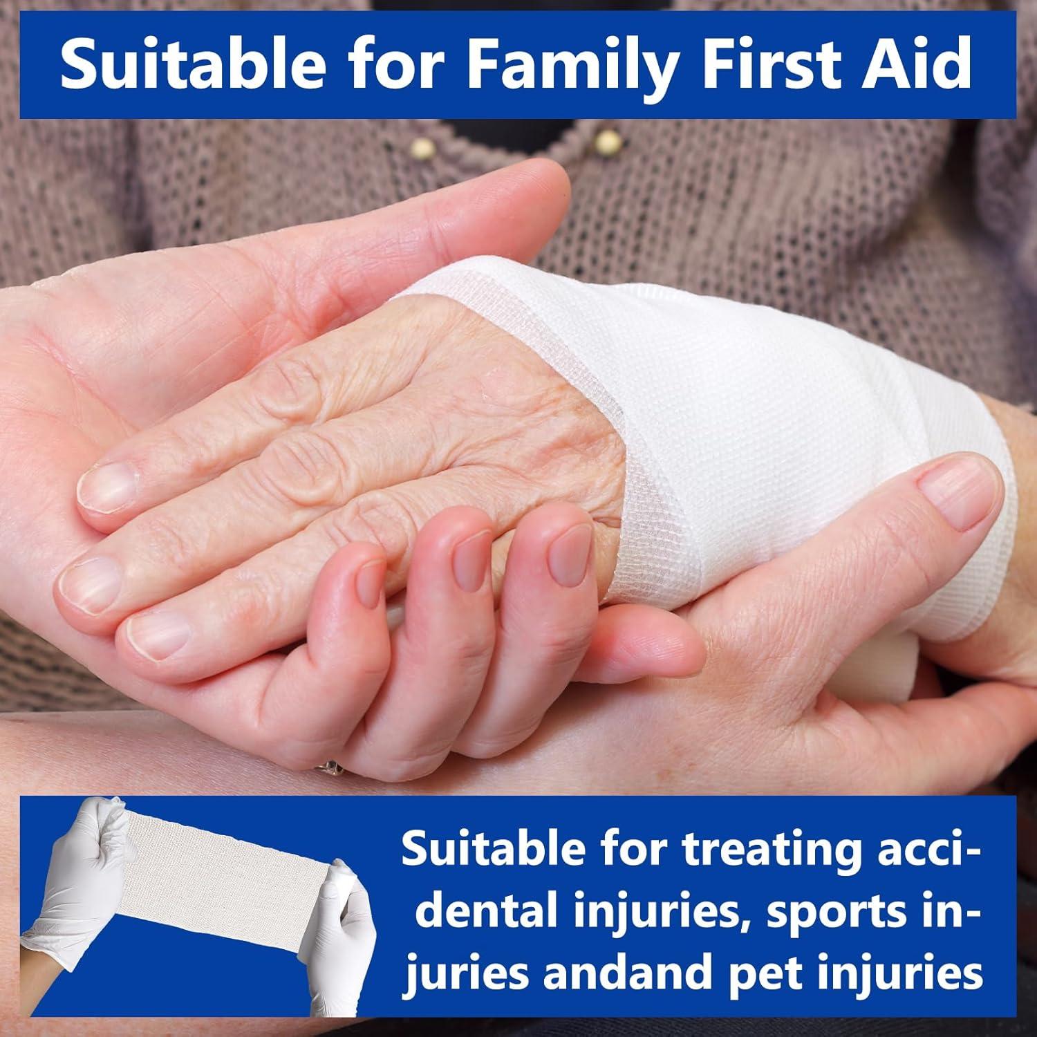 Paquete 24 Rollos de Gasa Premium YesBes 10,16 cm x 3,74 m