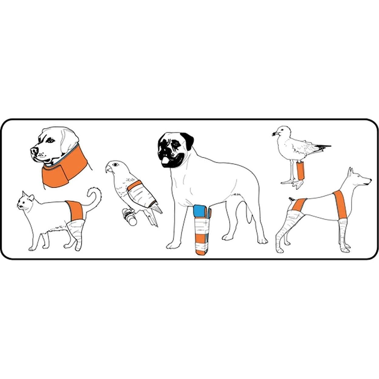 Rollo de férula universal ASATechmed 91 cm + 2 vendas 7,62 cm