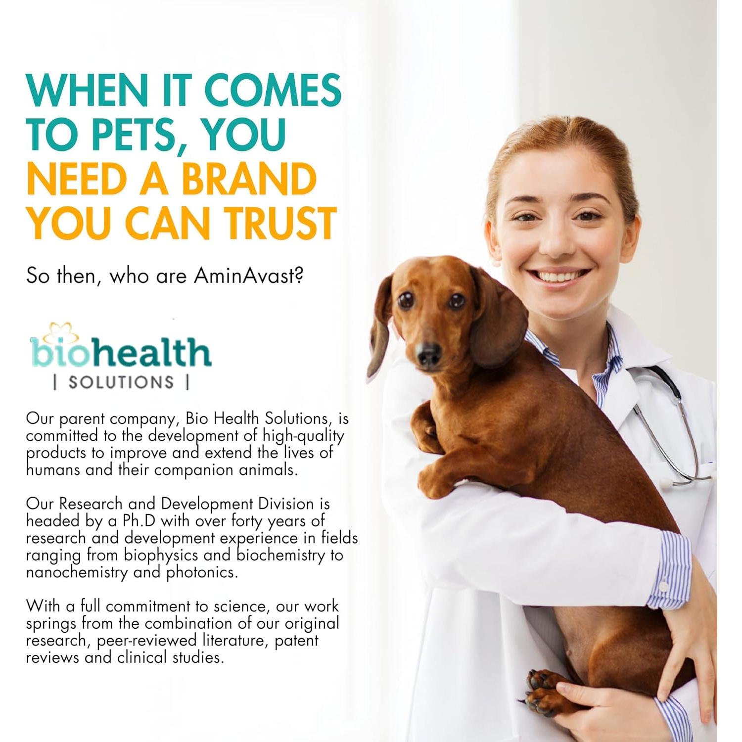 AminAvast Suplemento para Riñones Perros y Gatos 300mg 60 Cápsulas