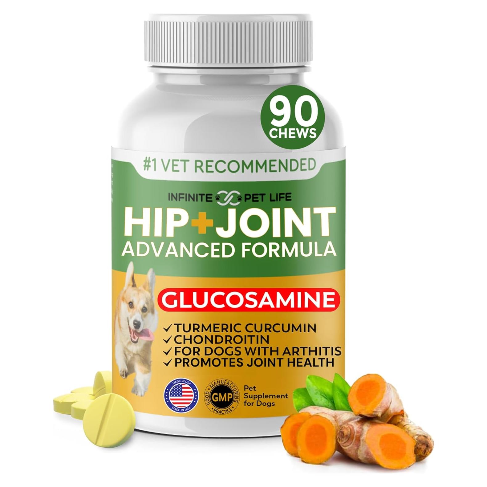 Suplemento Articular para Perros Grandes Infinite Pet 90 Tabletas