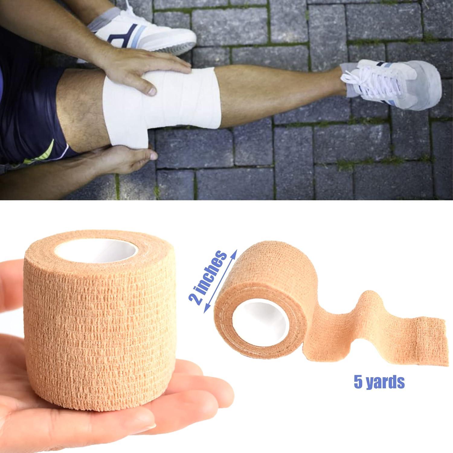 Paquete de 9 Venda Autoadhesiva 5 Yards Gondiane Color Piel