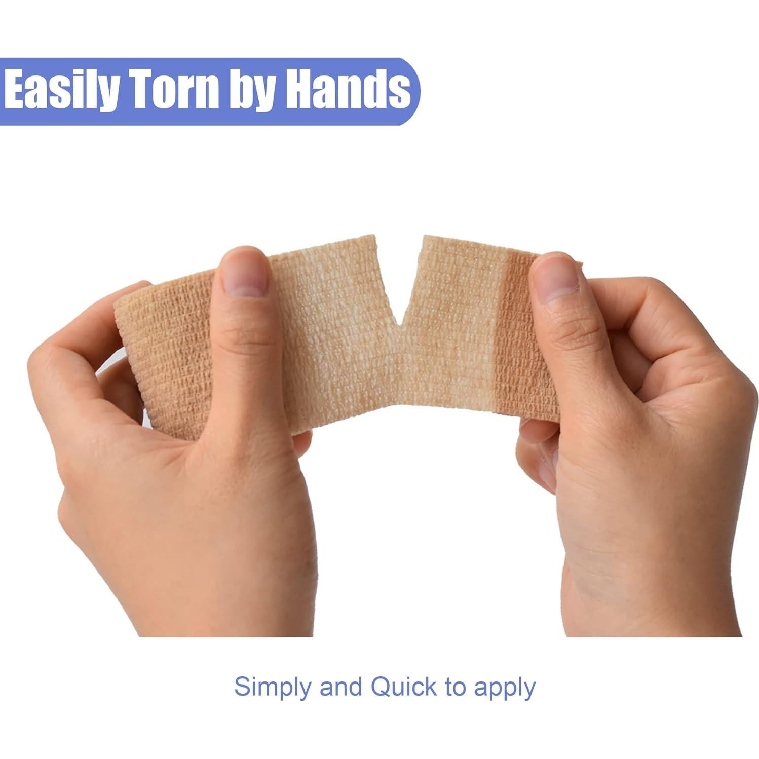 Paquete de 9 Venda Autoadhesiva 5 Yards Gondiane Color Piel