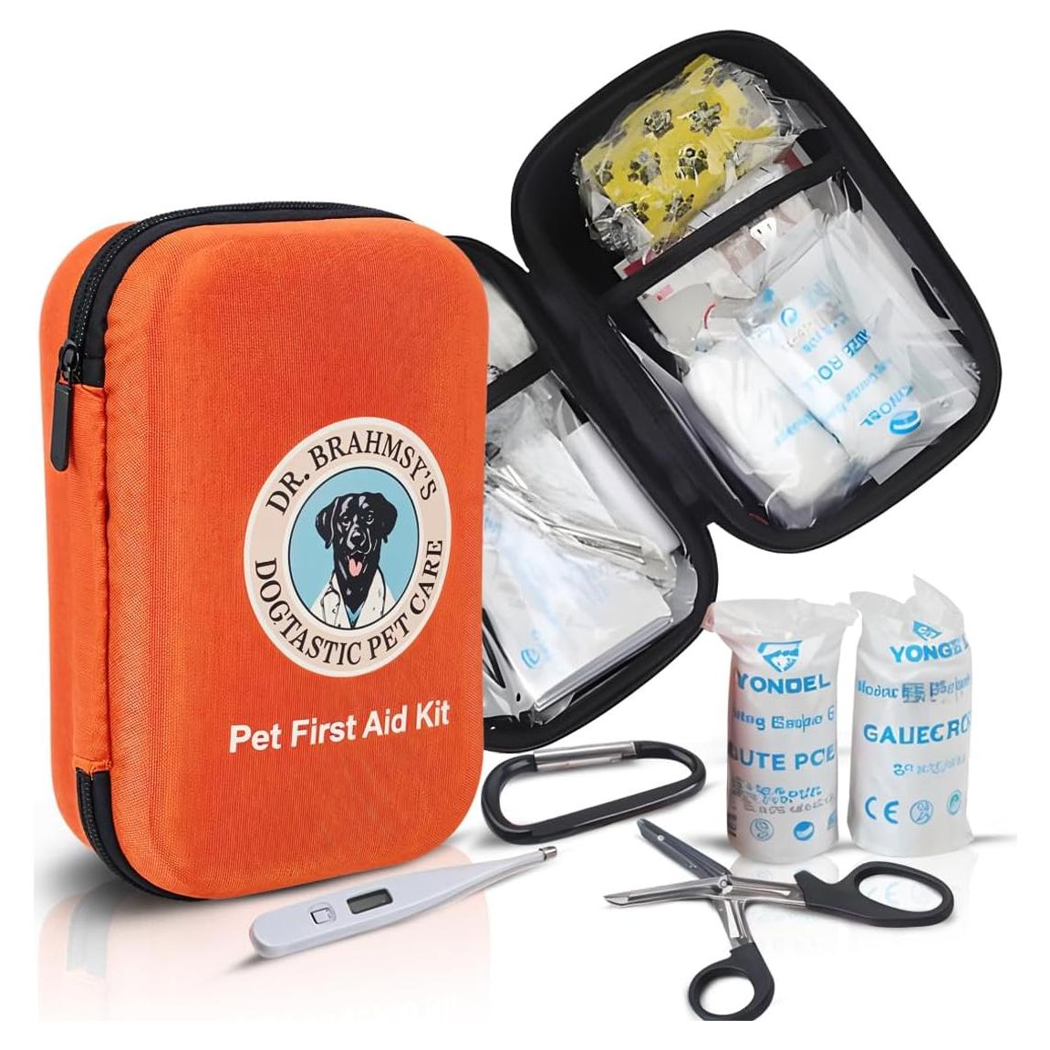 Kit de Primeros Auxilios para Mascotas Dr. Brahmsy 21x14cm