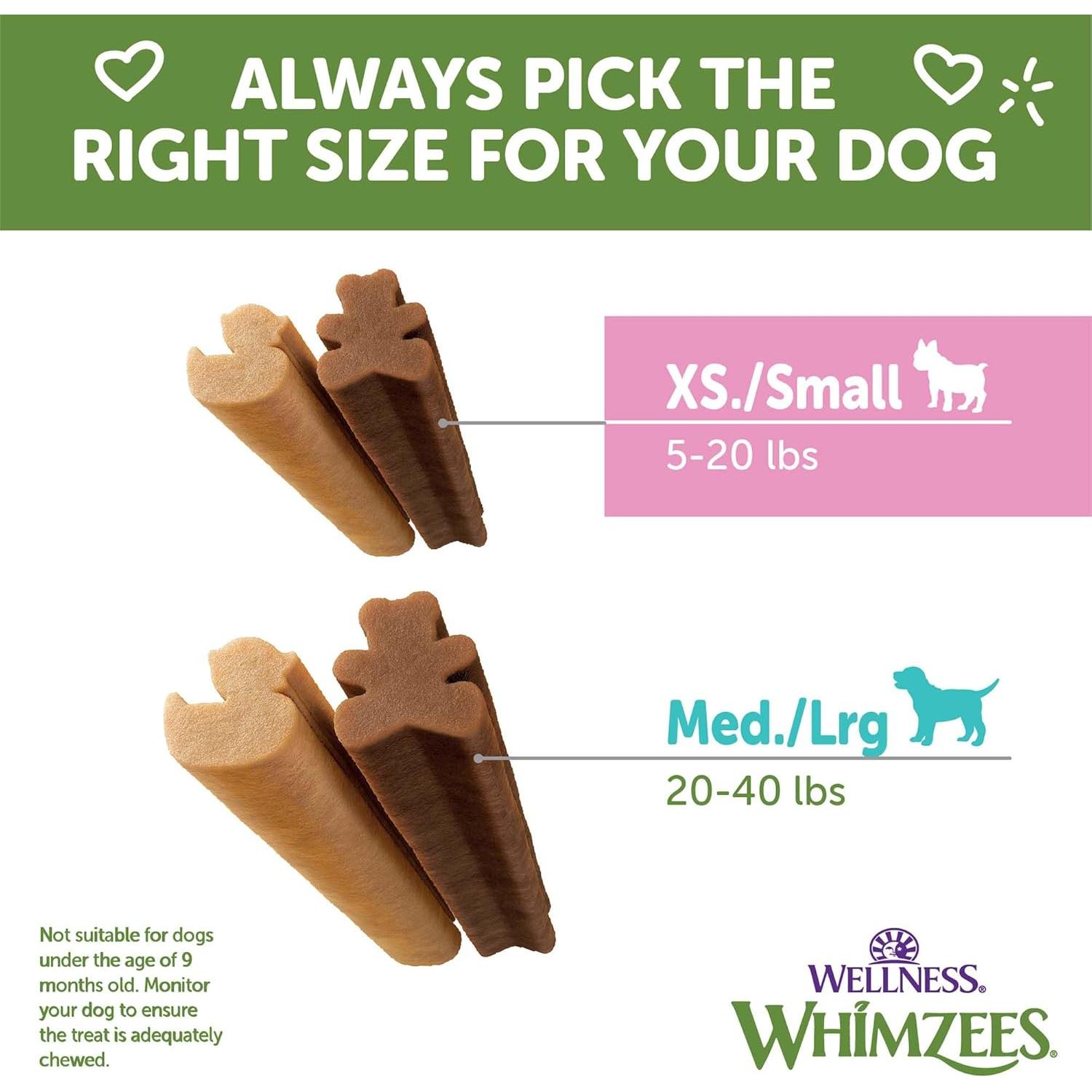 Golosinas Dentales para Cachorros Wellness WHIMZEES 30 Unidades